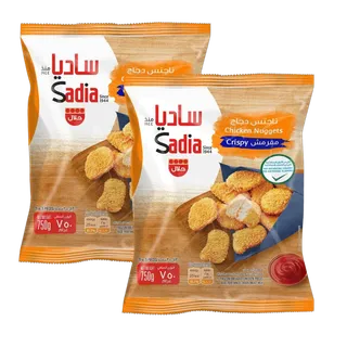 ساديا ناجتس دجاج مقرمش 750 جم * 2