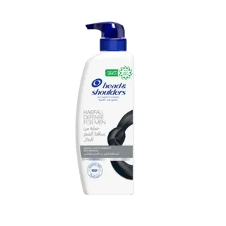 Head & Shoulders Hairfall Defense Shampoo For Men , 500 ml