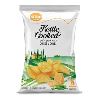 كيتكو JUST جبن وثوم مع كيس رقائق مطبوخة في قدر، 150g