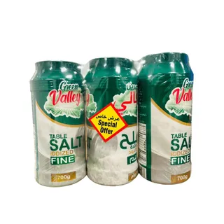 Green Valley Iodized Table Salt 3x700g