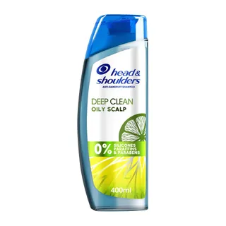 Head & Shoulders Deep Clean Severe Oily Scalp Anti-Dandruff Shampoo Silicone-Free 400ml