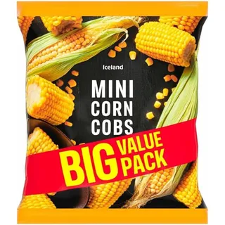 Iceland Mini Corn Cobs Big Value Pack, 875g