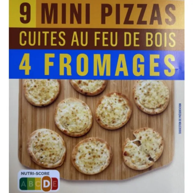 Monoprix 4 Fromages Mini Pizzas, 9x270g