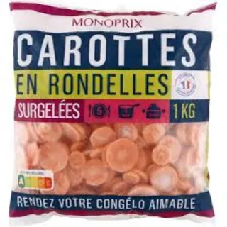 Monoprix Sliced Carrots, 1 kg