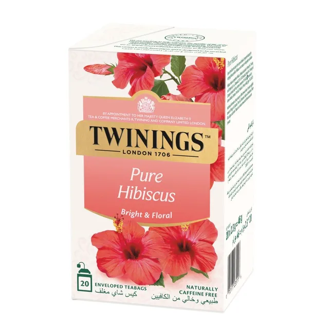 Twinings Pure Hibiscus Tea Bags, 20 Bags