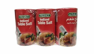 Freshly Iodized Table Salt, 3x737g