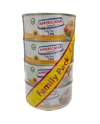 أمريكانا تونة لايت 4 قطع × 160 جرام