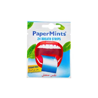 PaperMints Fresh Breath Oral Strips, 24 Pieces