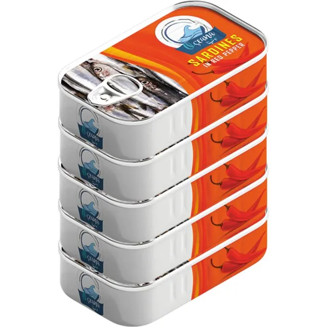 Oceana Sardine With Red Chili 5 x 125g
