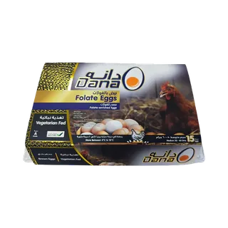 Dana Folate Brown Medium Size Eggs, 15 Pieces