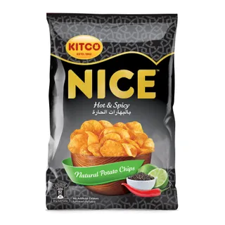 Kitco Nice Hot & Spicy Potato Chips, 14g