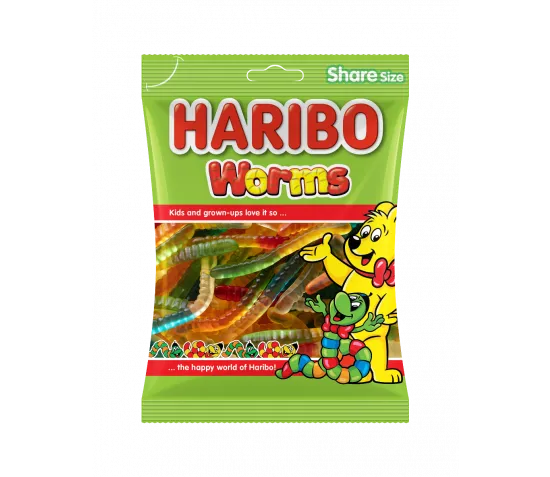 Haribo Gummy Worms, 80g