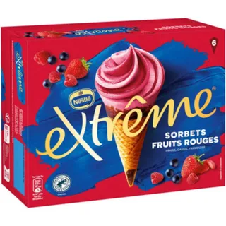 Nestle Extreme Red Fruits Ice Cream, 6 Cones, 426g