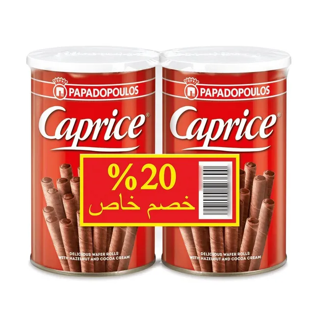 Caprice Classic Wafer Fingers Filled with Hazelnut Cream, 230g