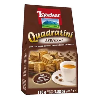 Loacker Quadratini Espresso Wafer, 110g