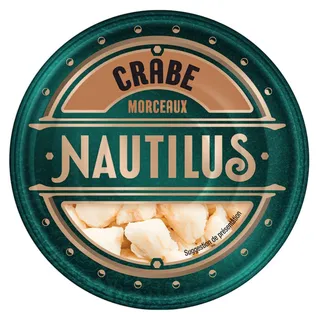 Nautilus Crabe 100% Morceaux, 150g