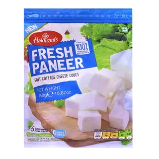 Haldiram's Frozen Fresh Paneer Soft Cottage Cheese Cubes, 450g
