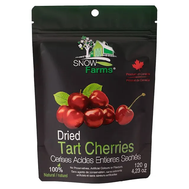 Snow Farms 100% Natural Dried Tart Cherries, 120g
