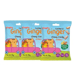 Fun Bite Mango Turmeric Ginger Chewy Candy, 3x36g