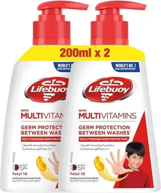 Lifebouy Multivitamins Hand Wash, 2x200ml