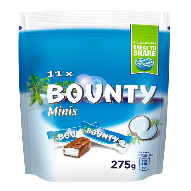 Bounty Minis Coconut Milk Chocolate (11 Pieces)