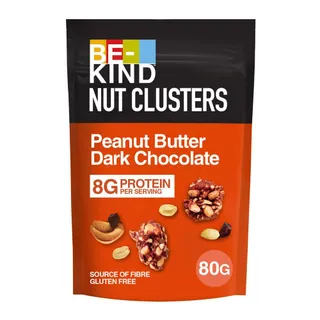 Be-Kind Peanut Butter Dark Chocolate Nut Clusters Pouch, 80g