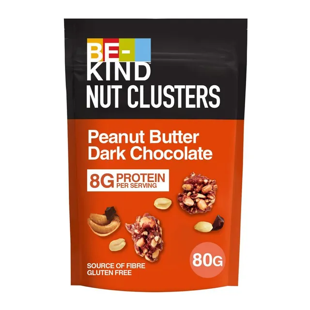 Be-Kind Peanut Butter Dark Chocolate Nut Clusters Pouch, 80g