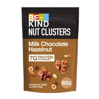 Be Kind Hazelnut Milk Chocolate Clusters, 80g