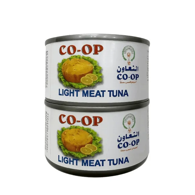 تونة التعاون لحم خفيف، 2×200 غرام