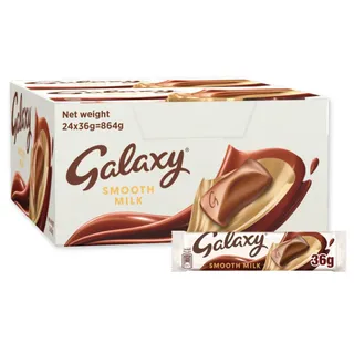 جالاكسي شوكولاتة حليب ناعمة 24x 36 g
