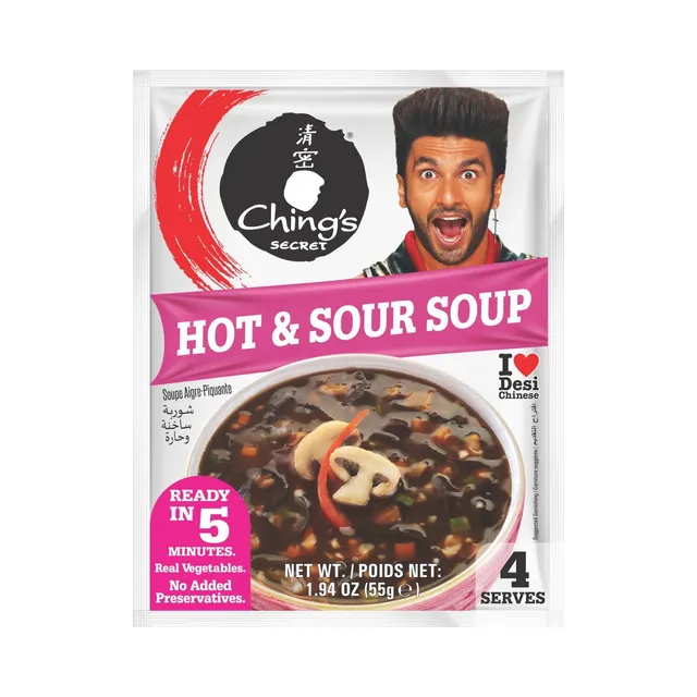 تشينجز شوربة حارة وحامضة 55G