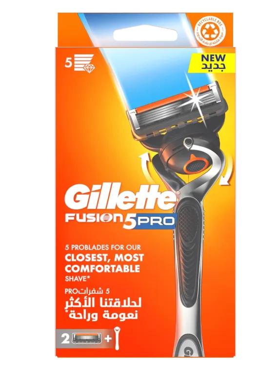 Gillette ProGlide5 Flexball Razor Handle with 2 Blades, 1 Pack