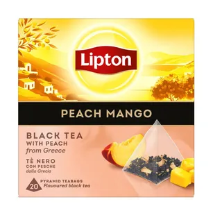 Lipton Black Tea with Peach & Mango, 20 Tea Bags