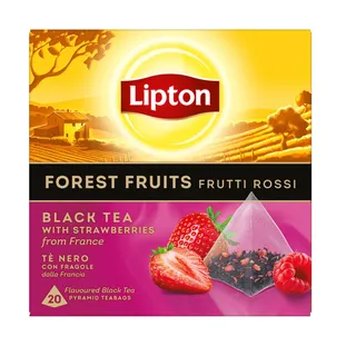 Lipton Black Tea with Fruits, 20 Tea Bags