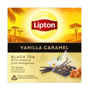 Lipton Black Tea with Vanilla & Caramel, 20 Tea Bags