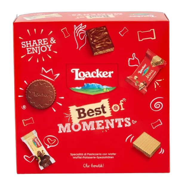 Loacker Best Of Moments Assorted Wafer, 112g