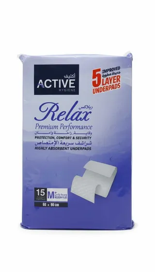 Relax Premium Underpads, 60 cm x 90 cm, 15 pieces