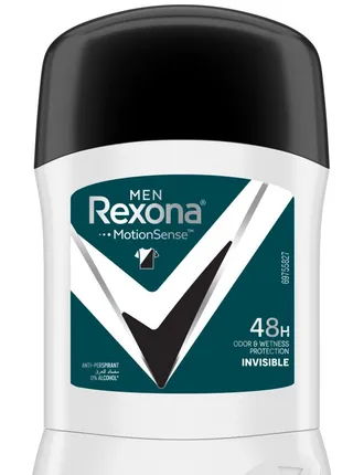 Rexona Men Antibacterial Plus Invisible 48H Antiperspirant Deodorant Stick, 40g