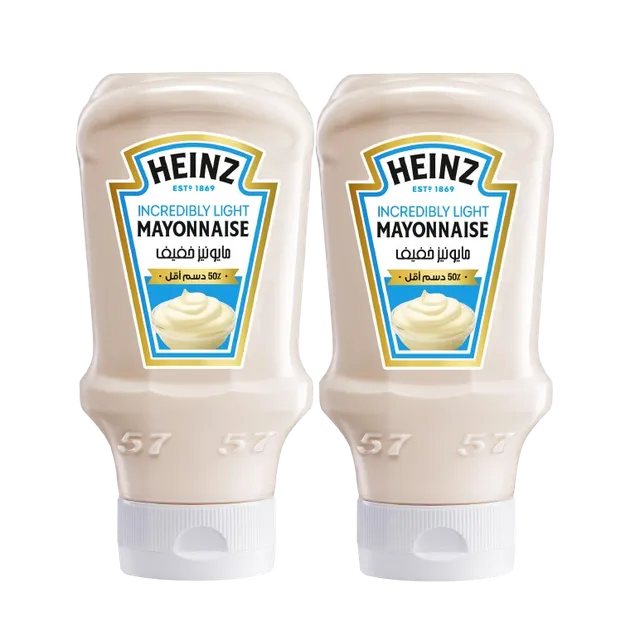 Heinz Incredibly Light Mayonnaise, 2x400ml