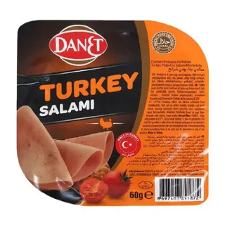 Danet Turkey Salami Slices, 60g