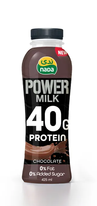 Nada 0% Fat 40g Protein Chocolate Power Milk Drink, No Added Sugar, 425ml