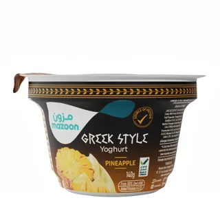 Mazoon Greek Style Pineapple Yoghurt 140 g