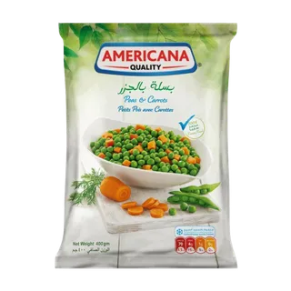 Americana Peas & Carrots Frozen 400 g