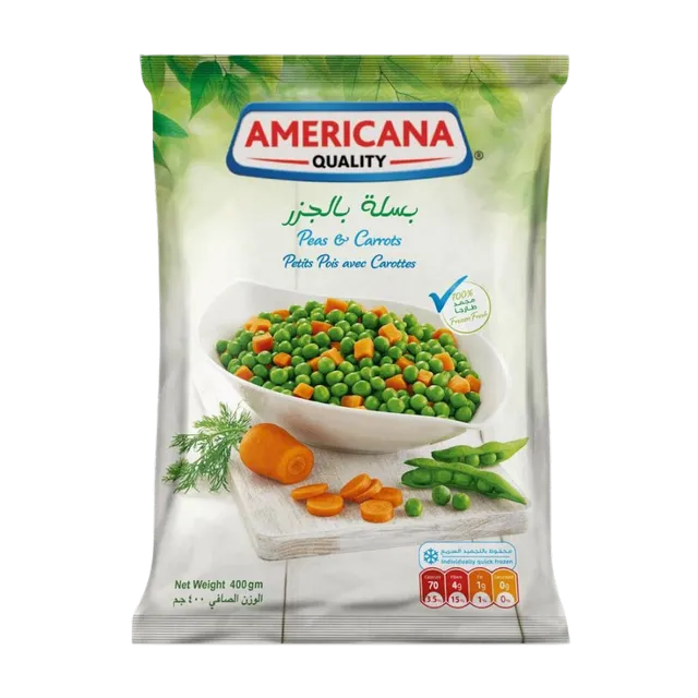 Americana Peas & Carrots Frozen 400 g