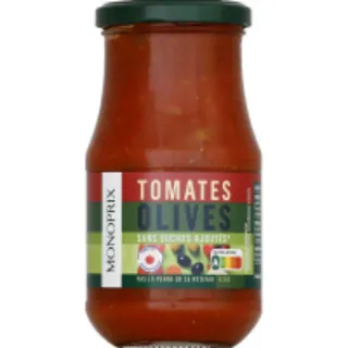 Monoprix Tomato And Olive Sauce, 420 g