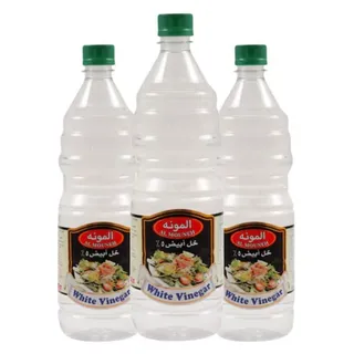 Al Mouneh White Vinegar, 1 L × 3