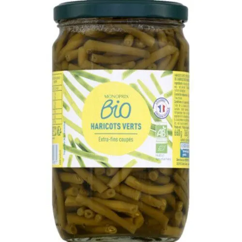 Monoprix Organic Extra Thin Green Beans 360 Gm