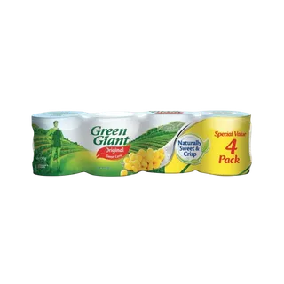 Green Giant Original Sweet Corn Value Pack, 4x150g