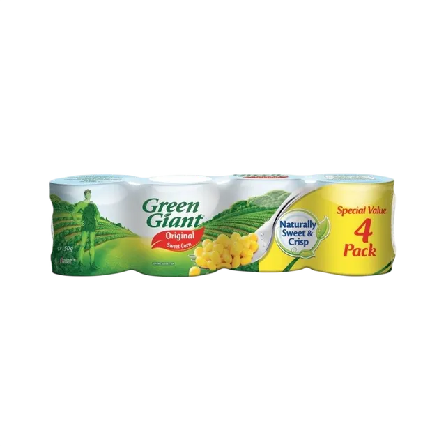 Green Giant Original Sweet Corn Value Pack, 4x150g