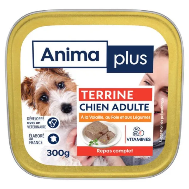 Animaplus Poultry Terrine Adult Wet Dog Food, 300 g